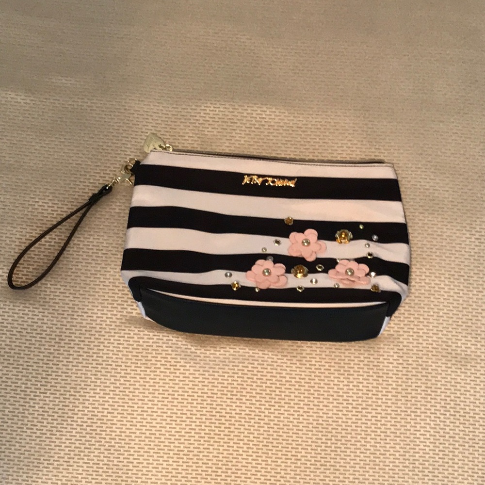 Betsy Johnson Striped Clutch - Gently Used